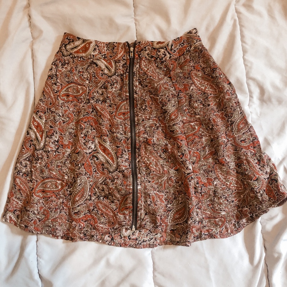 Paisley mini skirt